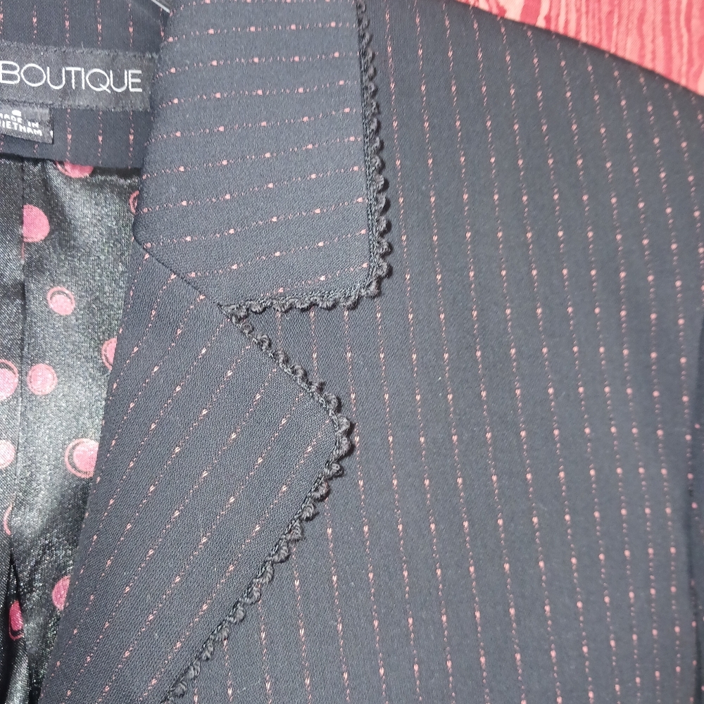 NIPON BOUTIQUE 2 Piece Long Sleeve Button Collared Skirt Suit Women's Sz 6 - Picture 7 of 16